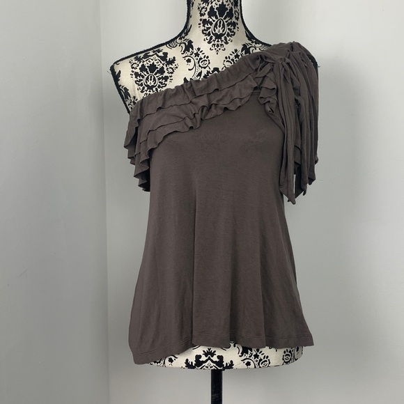 Morgan de Toi One Shoulder Ruffle Top - Picture 3 of 9